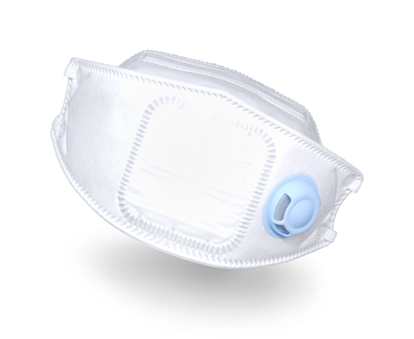 DISPOSABLE P2 Pleated Fold Flat Mask