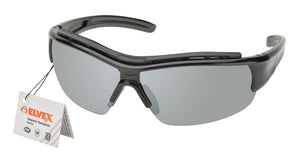 ELVEX IMPACT Safety sunglasses Semi frame/silver mirror